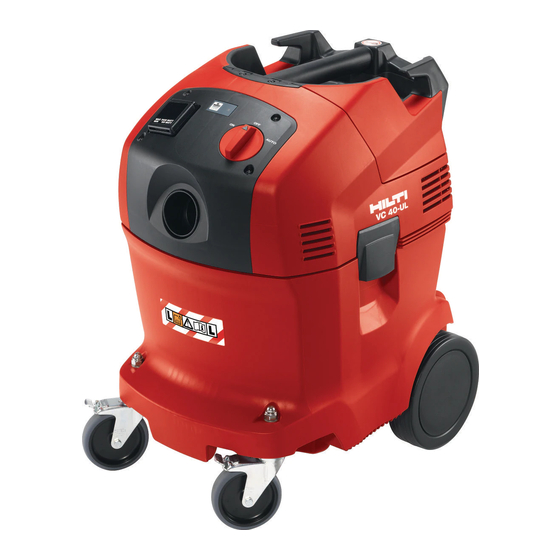 Hilti VC 40 Series Operating Instructions Manual