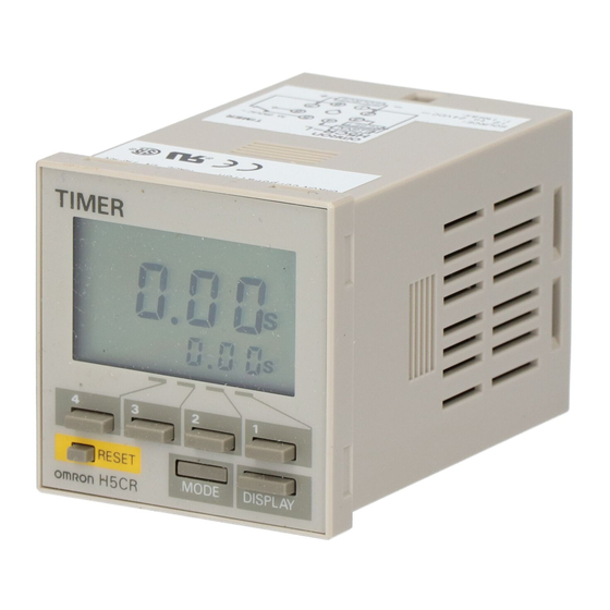 Omron H5CR Instructions Manual