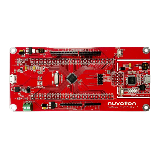 Nuvoton ARM Cortex-M Manuals