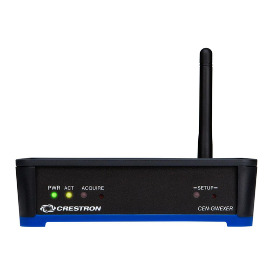 Crestron CENI-GWEXER Quick Start Manual