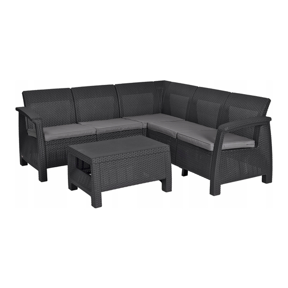 Allibert CURVER CORFU RELAX SET Assembly Instructions Manual