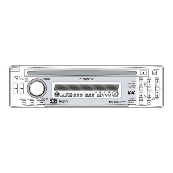 Clarion Addzest VXZ755 User Manual
