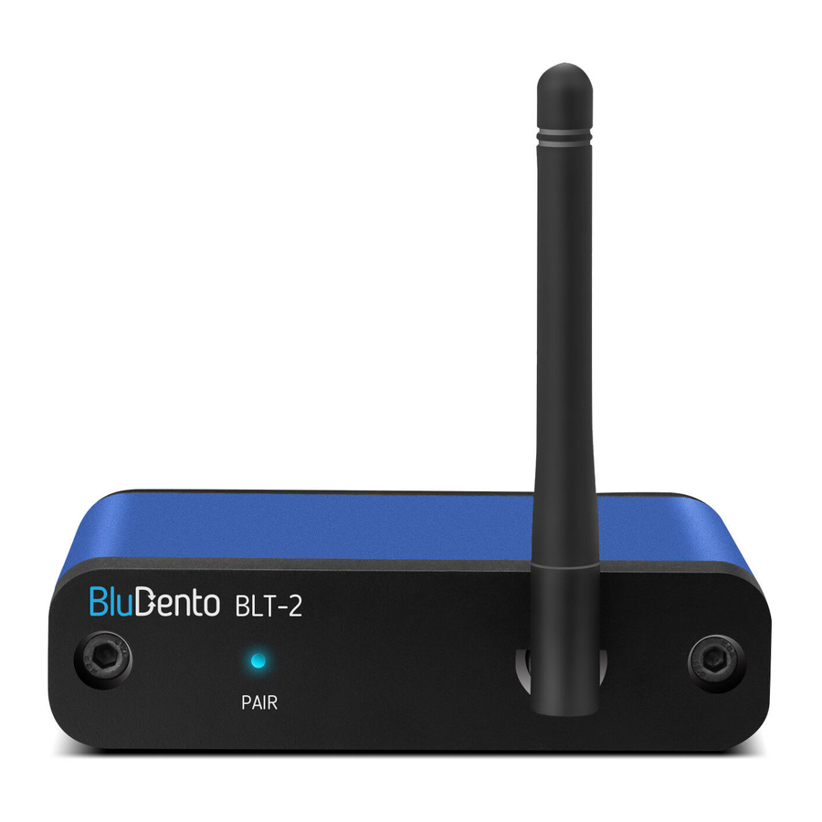 BluDento BLT-2 - Wireless Music Receiver Manual