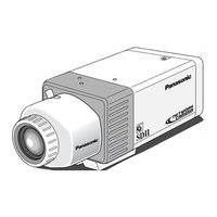 Panasonic WVNP472 - COLOR CCTV CAMERA Operating Instructions Manual