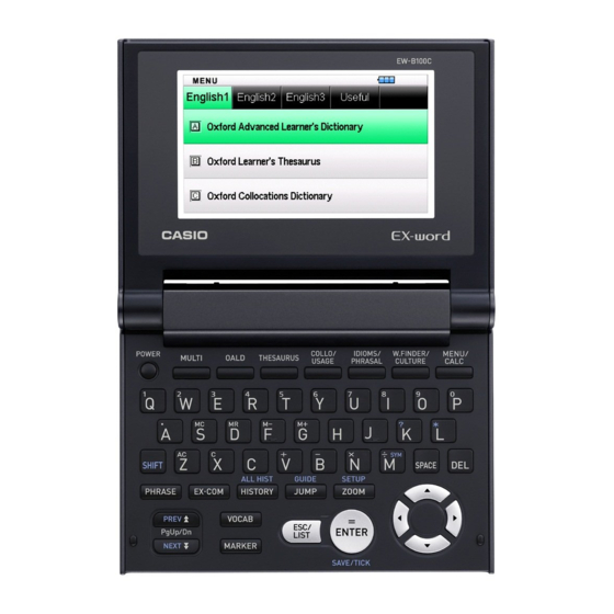 Casio EW-B100C User Manual