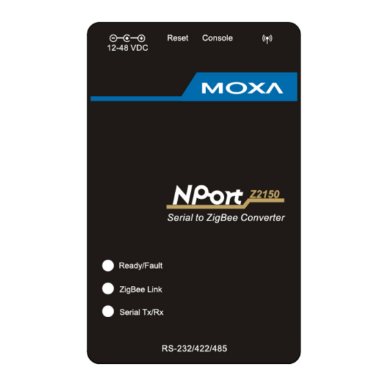 Moxa Technologies NPort Z2150 Quick Installation Manual