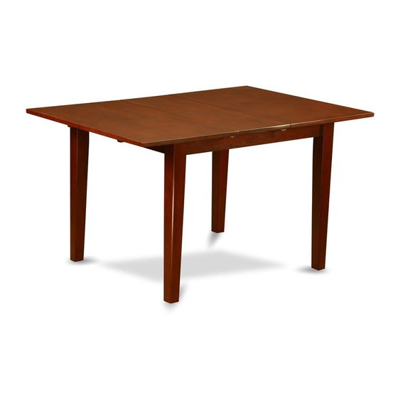 East West Furniture MILAN Assembly Instructions
