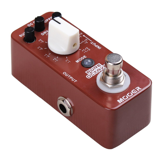 Mooer Micro Series Owner's Manual