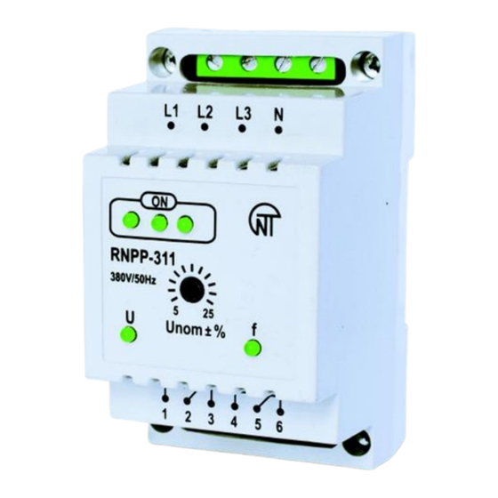 Novatek-electro RNPP-311-1 Operation Manual