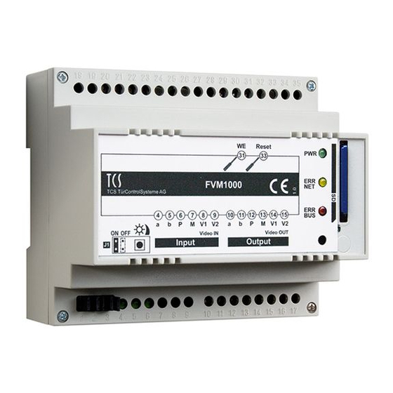 TCS FVM1000 Product Information