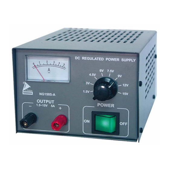 WJG NG-1505-A Reference Manual