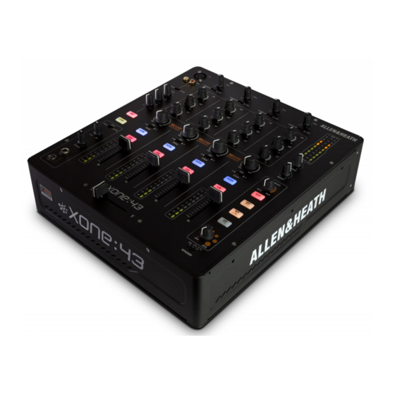 ALLEN & HEATH XONE:43 Quick Start Manual
