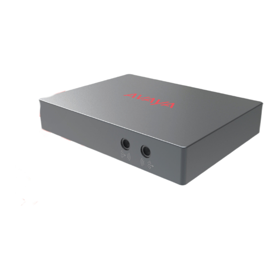 Avaya IX CU360 Quick Start Manual