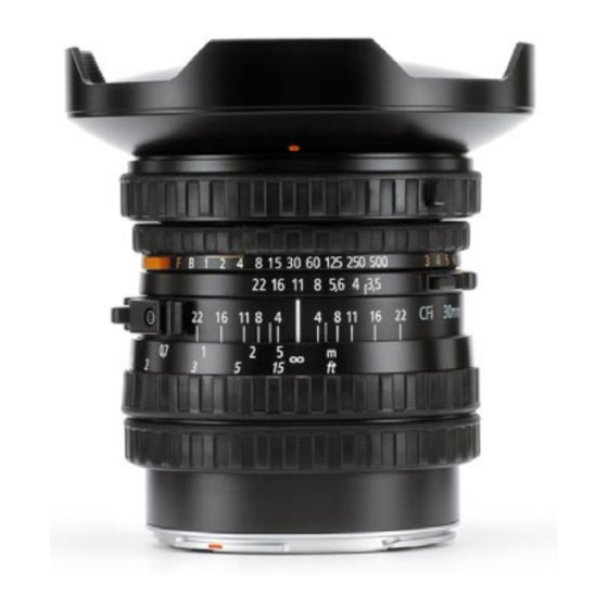 Hasselblad Distagon CFi 3.5/30 Specification Sheet