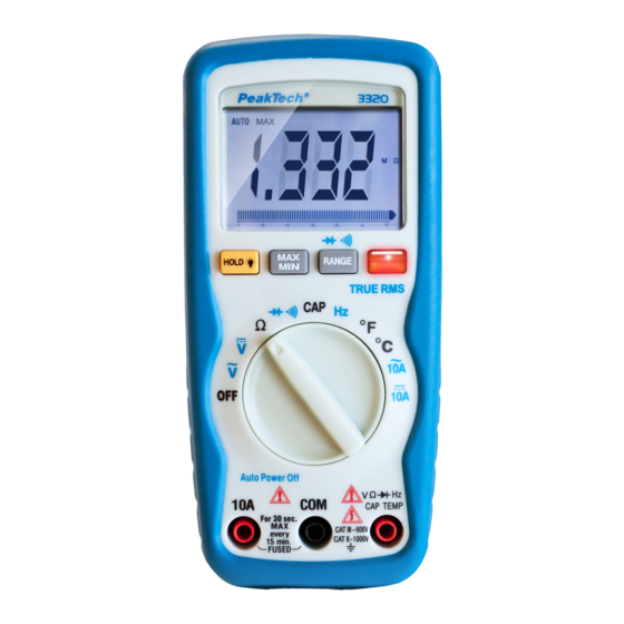 PeakTech 3320 Operation Manual