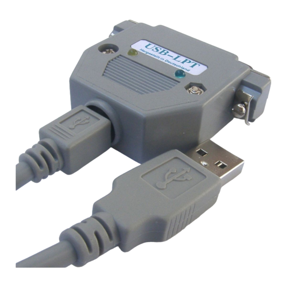 Henrik Haftmann USB2LPT Installation Manual