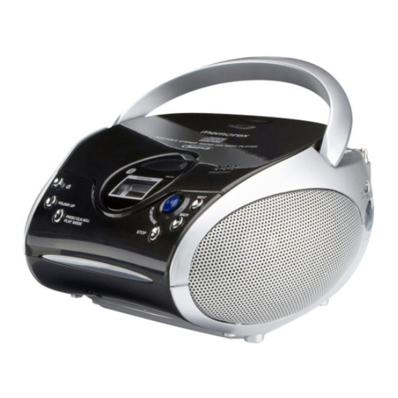 Memorex MP3441 User Manual