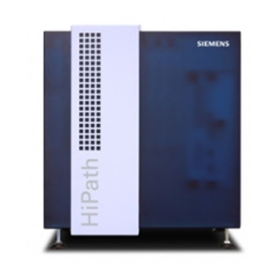 Siemens HiPath 3000 SMG Manuals