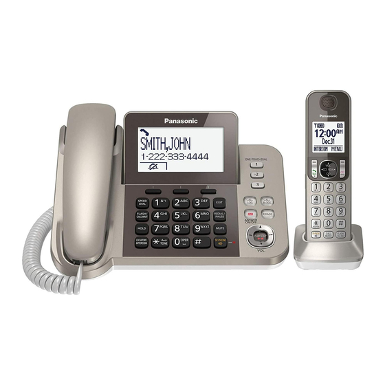 Panasonic KX-TGF350N Phone System Manuals