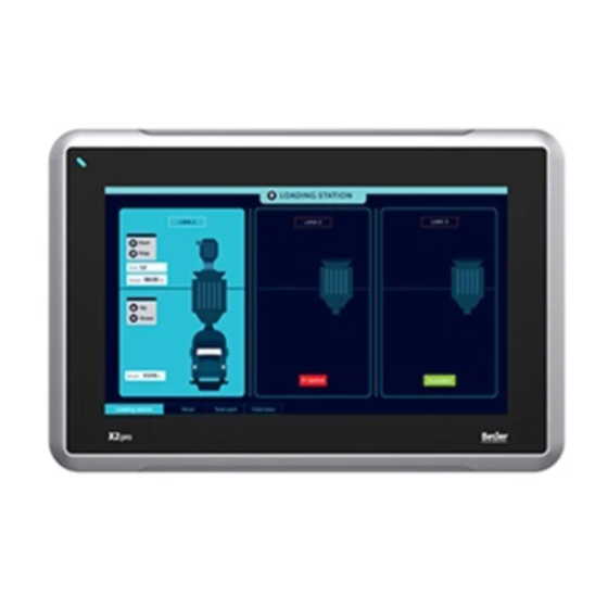 Beijer Electronics X2 pro HMI Panel Manuals