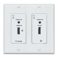 Extron electronics DTP T DWP 4K 332 D Setup Manual