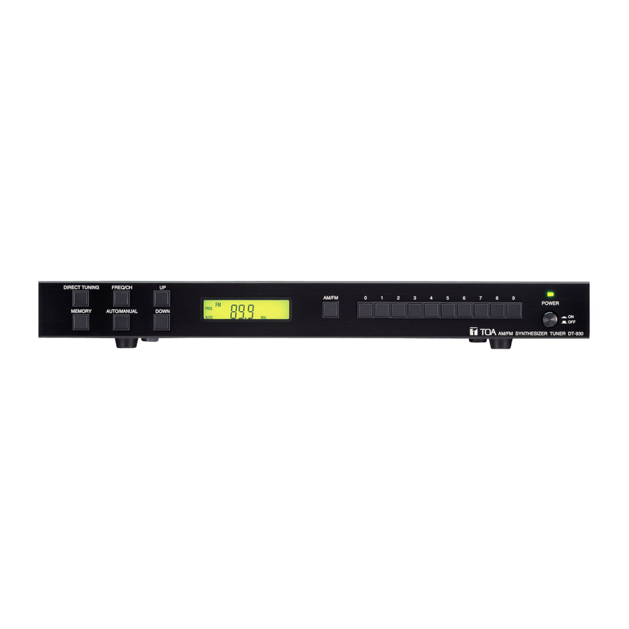 Toa DT-930 Specifications