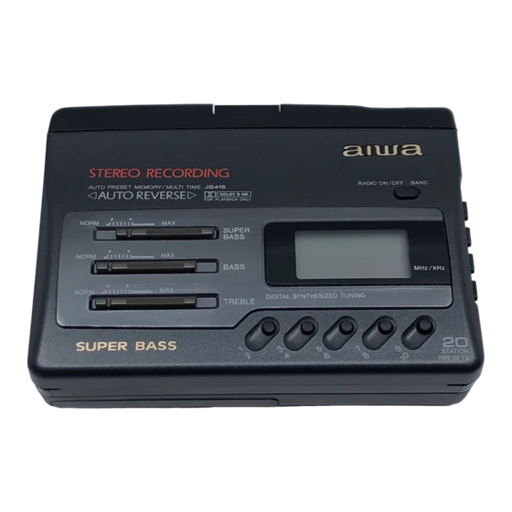 Aiwa HS-JS415 Service Manual