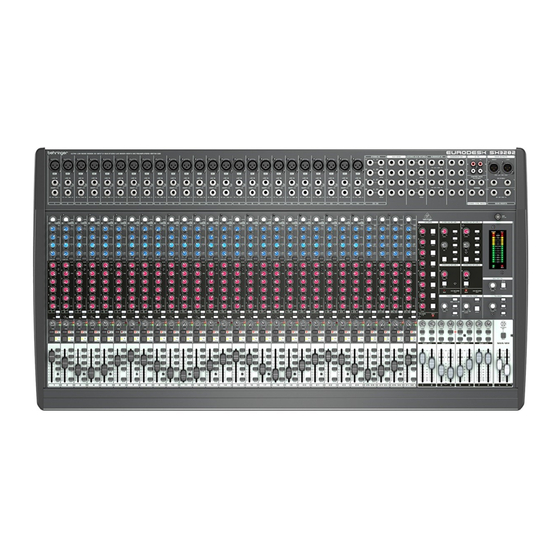 Behringer EURODESK SX3282 User Manual