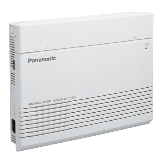 Panasonic KX-TA624 Installation Manual