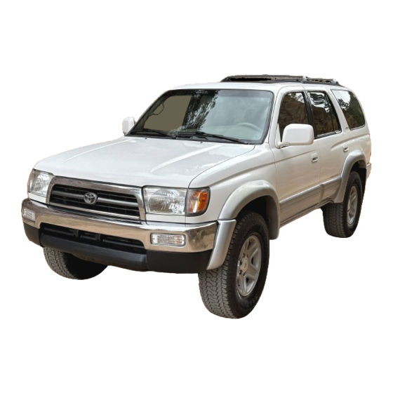 Toyota 4RUNNER 1998 Owner's Manual