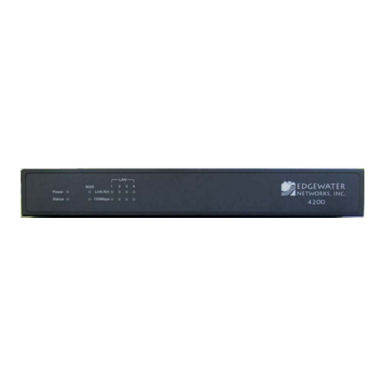 Edgewater Networks 4200 Series User Manual