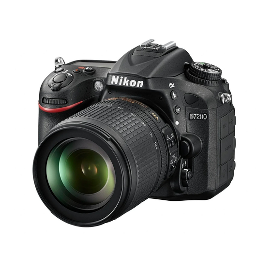 Nikon D7200 Menu Manual