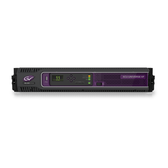 GRASS VALLEY XCU UXF Fiber Series Manuals