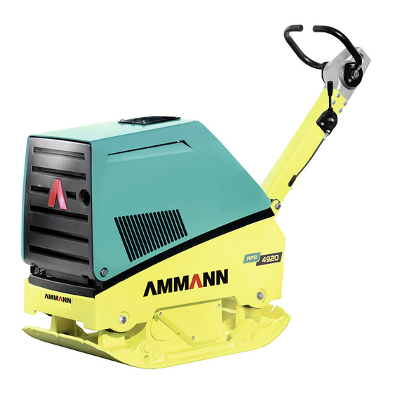 Ammann APR 4920 Translation Of The Original Operating Instructions