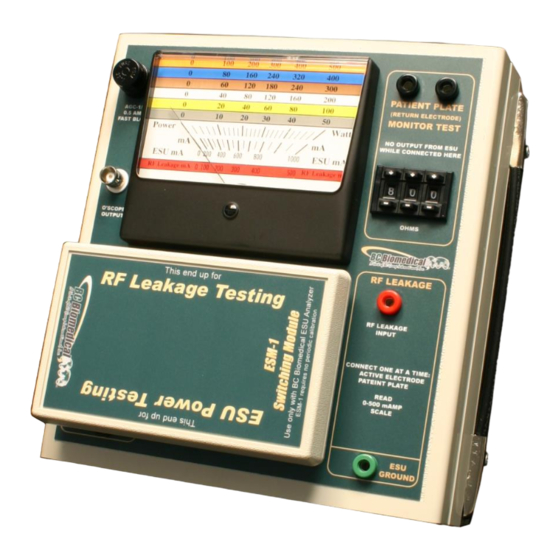 BC Group International BC Biomedical ESU-2000A User Manual