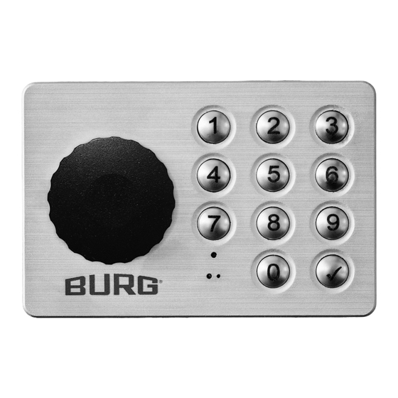 Burg B-Smart-Lock Combipad Operating Manual