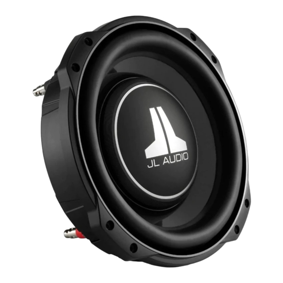 JL Audio 10TW3-D8 Owner's Manual