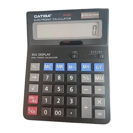 ALZA DK220 User Manual