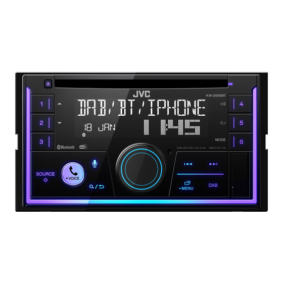 JVC KW-DB95BT Quick Start Manual