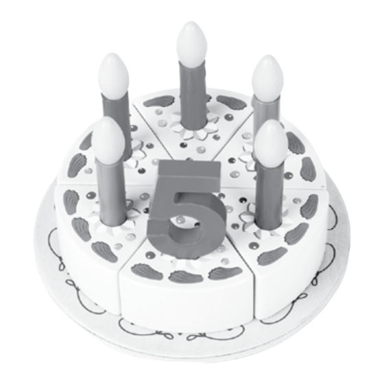 PLAYTIVE JUNIOR CAKE FOOD GAME Instructions For Use Manual