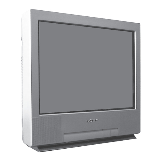 Sony FD Trinitron KV-21LT1K Manuals | ManualsLib