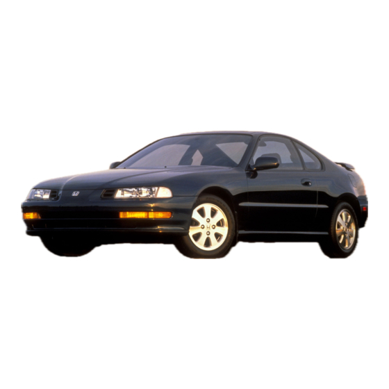 Honda Prelude Supplementary Manual