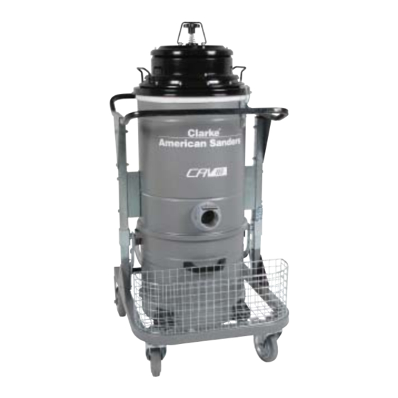 Clarke CAV 16 Dust Containment Vacuum Manuals