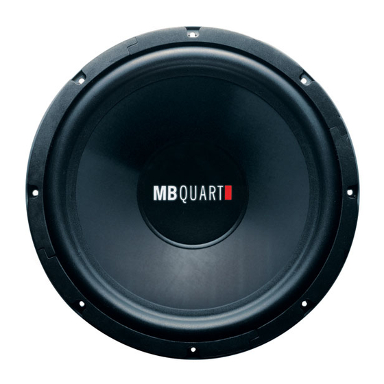 MB QUART Discus DWG 304 Installation Manual