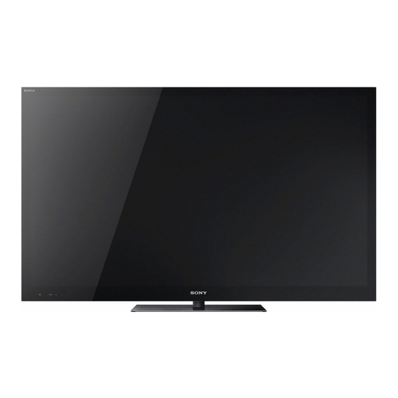 Sony KDL-55HX920 Operating Instructions Manual