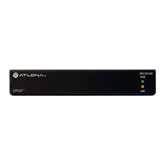Atlona AT-OPUS-RX Installation Manual