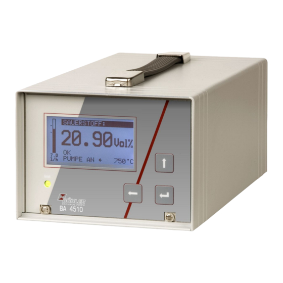 Buhler BA 4510 Installation And Operation Instructions Manual