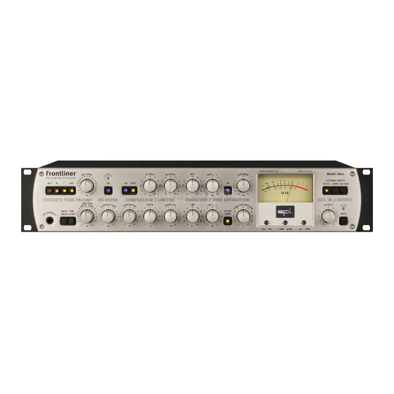 SPL Frontliner 2800 Manual