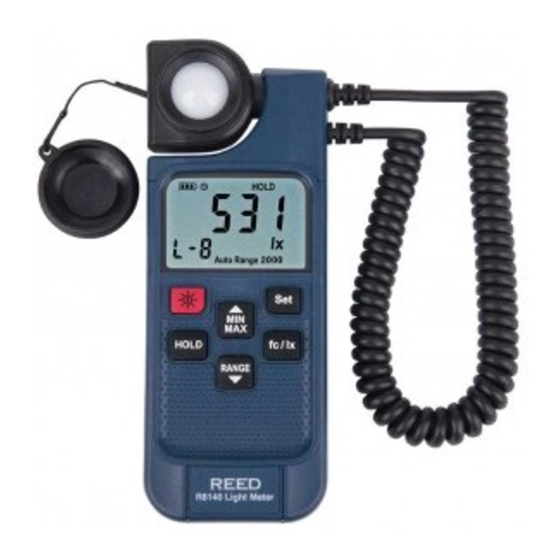 Reed Instruments R8140 Instruction Manual