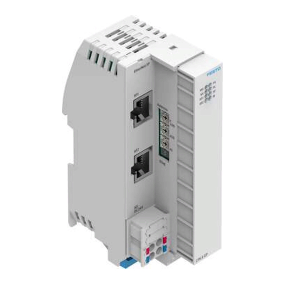 Festo CPX-E-EP Instructions & Operating